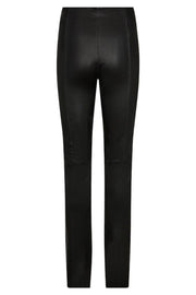 Sarina Long Leather LeggingLong | Black | Leather fra Mos Mosh