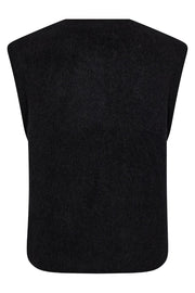 Almine Thora Knit Vest | Black | Vest fra Mos Mosh