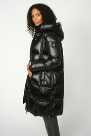 Nova Metallic Down Jacket | Black | Jakke fra Mos Mosh