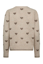 Faith Cardigan 206654 | Moonbeam Mel W Desert T Mel | Strickjacke von Freequent