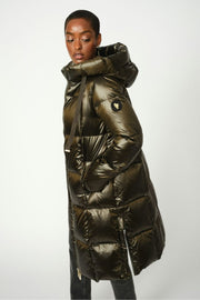Nova Metallic Down Jacket | Forest Night | Jakke fra Mos Mosh