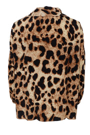 Luna Kaftan Blouse | Golden Leopard | Bluse fra Black Colour