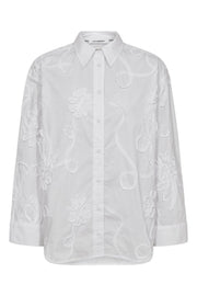 Xavier Flower Shirt 45047 | White | Bluse fra Co'couture