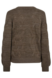 Jazz Pullover 204509 | Morel Melange | Strik fra Freequent