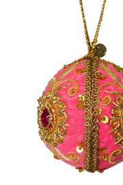 Velvet Ball Christmas Ornament | Pink | Julepynt fra Black Colour