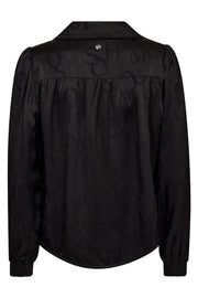 Aldo Monogram Blouse | Black | Bluse fra Mos Mosh