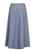 Elly Pleat Skirt 44043 | Dusty Blue | Nederdel fra Co'couture – nedsat