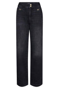 Candia Peach Jeans Long | Black | Jeans fra Mos Mosh