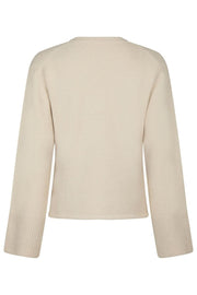Mixie Knit Cardigan | Ivory | Strik fra Neo Noir