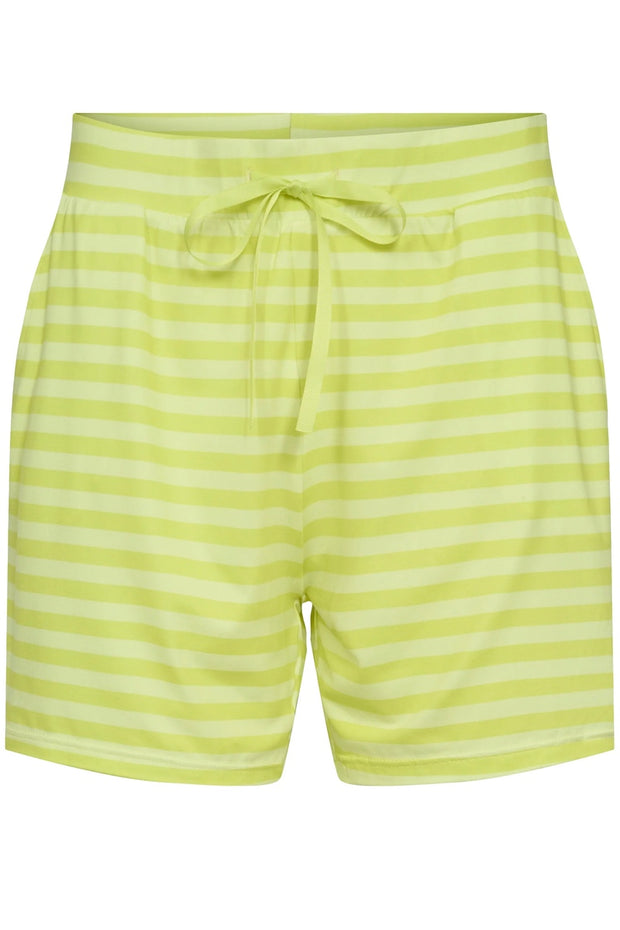 Alma Shorts | Lime Yellow Stripe | Shorts fra Liberté