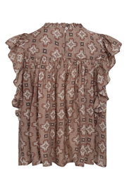 Egypt Top 35502 | Walnut | S/S Shirts fra Co'couture