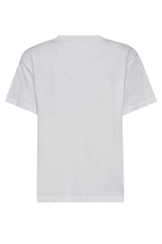 Livia O-SS Tee | White | T-shirt fra Mos Mosh