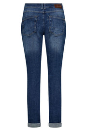 Naomi Ricamo Jeans Regular | Mid Blue | Jeans fra Mos Mosh