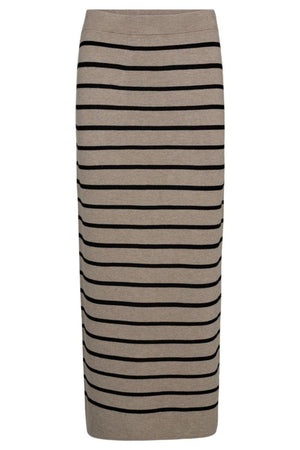 Ani Skirt 205687 | Simply Taupe Mel. W. Black | Nederdel fra Freequent