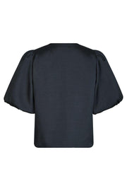Aisa Dull Satin Blouse | Navy | Bluse fra Neo Noir