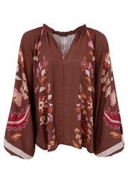 Marigold Blouse | Coffee | Bluse fra Black Colour