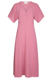 Mireille Crepe Solid Dress | Evening Rose | Kjole fra Neo Noir