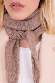 Misty Knit Scarf | Beige Melange | Tørklæde fra Neo Noir