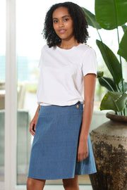 Olivia Skirt 2777 | Blue | Nederdel fra Prepair