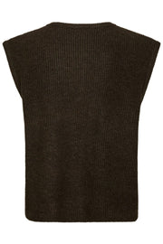 Everest Knit Vest | Brown | Strik fra Neo Noir