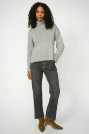 Rola Bine Rollneck Knit | Grey Melange | Strik fra Mos Mosh