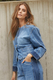 Bilbao Denim Jacket 30362 | Denim blue | Jakke fra Co'couture