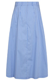 Mica Stripe Pleat Skirt 34225 | Pale Blue | Nederdel fra Co'couture