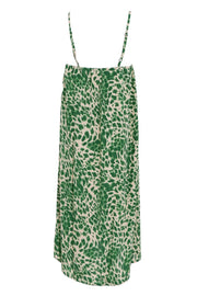 Luna Short Boho Strapdress | Green Leo | Kjole fra Black Colour