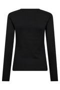Granny Embroidery LS Tee 33180 | Black | T-Shirt fra Co'couture