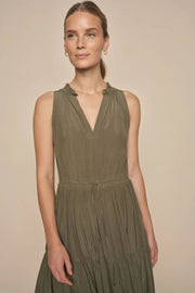 Sabri SL Solida Dress | Dusty Olive | Kjole fra Mos mosh