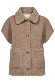 Lamby Waistcoat 206965 | Simply Taupe | Jakke fra Freequent