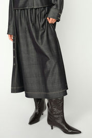 Poy Cilla Skirt | Black | Nederdel fra Mos Mosh