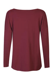 Alma Ls Top (Fleece) | Bordeaux | Bluse fra Liberté