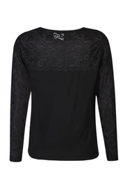 Lisa Ls Lace Blouse 2 | Black | Bluse fra Liberté