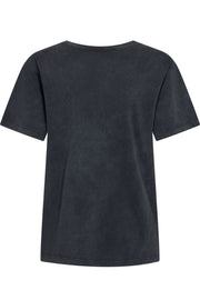 Fuji Tee 204716 | Black w. Silver | T-Shirt fra Freequent