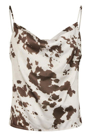 Lindy Cow Print Top | Brown | Bluse fra Neo Noir