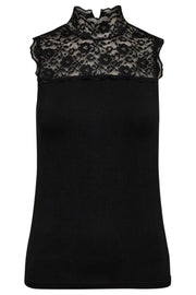 Lisa Lace Top | Black | Bluse fra Liberté