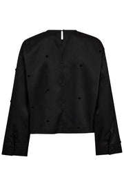 Clover Dot Blouse 35914 | Black | Bluse fra Co'couture