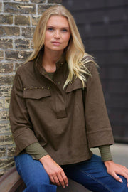 Sky Blouse 2842 | Brown | Bluse fra Prepair
