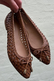 On My Love Cognac Ballerina | Cognac | Ballerina fra Copenhagen Shoes