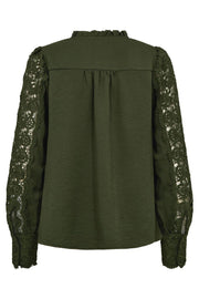 Essa Blouse 205567 | Kombu Green | Bluse fra Freequent
