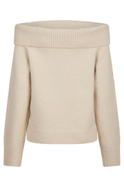 Jane Knit Blouse | Ivory | Strik fra Neo Noir