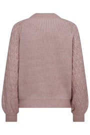 Gabby Pullover | Pale Mauve Melange | Bluse fra Freequent