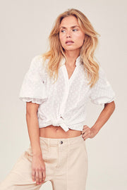 Nimba SS Shirt | White | Skjorte fra Co'couture