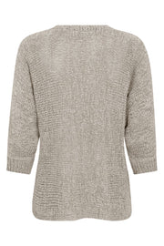 Tapper Pullover 205788 | Simply Taupe | Strik fra Freequent