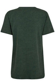 Faye O-SS Tee   | Dark Pine | T-shirt fra Mos Mosh