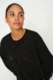 Jaylin O-LS Sweatshirt | Black | Sweats fra Mos Mosh