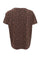 Zelda S/S T-Shirt | Mocca Leo | Blusser fra Black Colour
