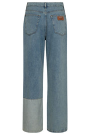 Relee Block Jeans  Regular | Mid Blue | Jeans fra Mos Mosh