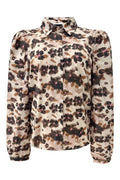 Flora Ls Bluse | Braun Schwarz Blume | Bluse von Liberté – nedsat